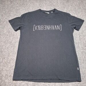 Solid! Black With White Logo‎ Size Large Unisex T-shirt